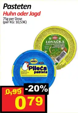 Wurstico Pasteten Huhn oder Jagd Angebot
