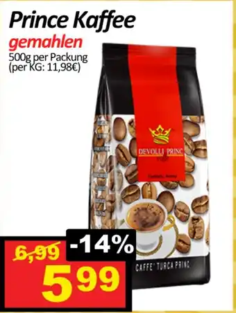 Wurstico Prince kaffee gemahlen Angebot