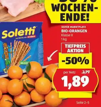 Hofer BIO-ORANGEN Angebot