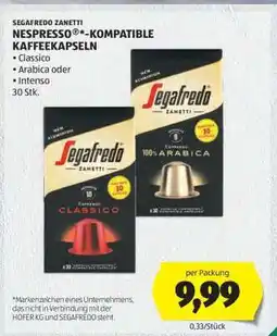 Hofer SEGAFREDO ZANETTI NESPRESSO *-KOMPATIBLE KAFFEEKAPSELN Angebot