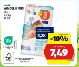 Hofer MAMIA WINDDELN MIDI Angebot