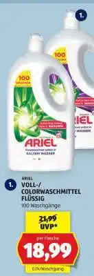 Hofer ARIEL VOLL-/COLORWASCHMITTEL FLÜSSIG Angebot