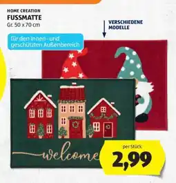 Hofer FUSSMATTE Angebot