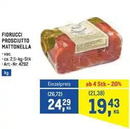 Metro Fiorucci prosciutto mattonella Angebot