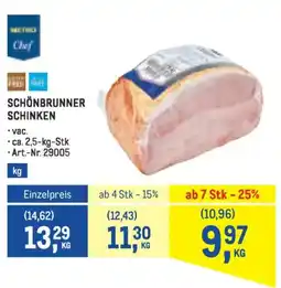 Metro Schönbrunner schinken Angebot