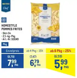 Metro Homestyle pommes frites Angebot