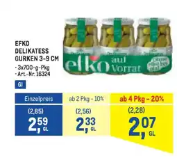 Metro Efko delikatess gurken Angebot