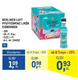 Metro Berliner luft pfefferminz likör eisbonbon Angebot