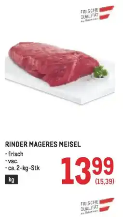 Metro Rinder mageres meisel Angebot