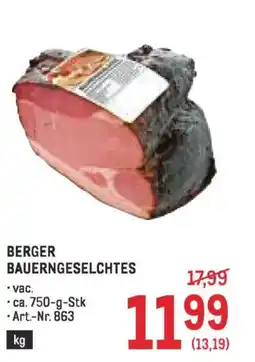 Metro Berger bauerngeselchtes Angebot