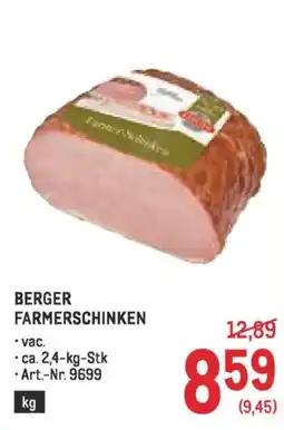 Metro Berger farmerschinken Angebot