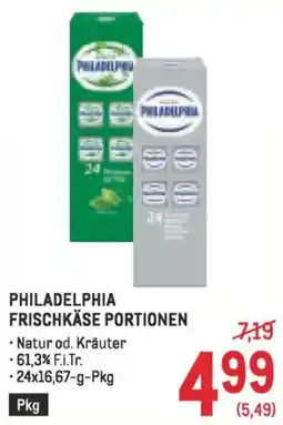 Metro Philadelphia frischkäse portionen Angebot