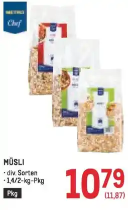 Metro Müsli Angebot