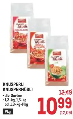 Metro Knusperli knuspermüsli Angebot