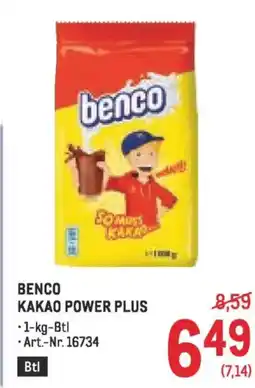 Metro Benco kakao power plus Angebot