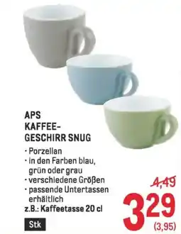 Metro Aps kaffee geschirr snug Angebot