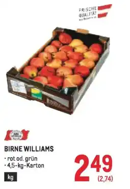 Metro Birne williams Angebot