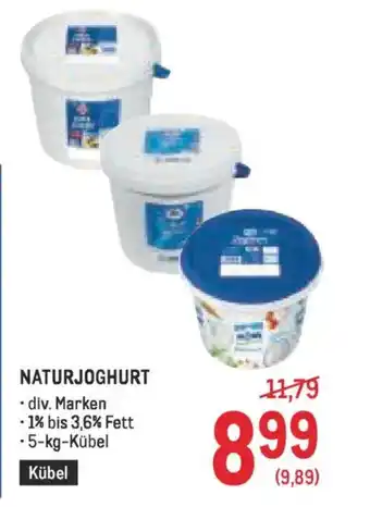 Metro Naturjoghurt Angebot