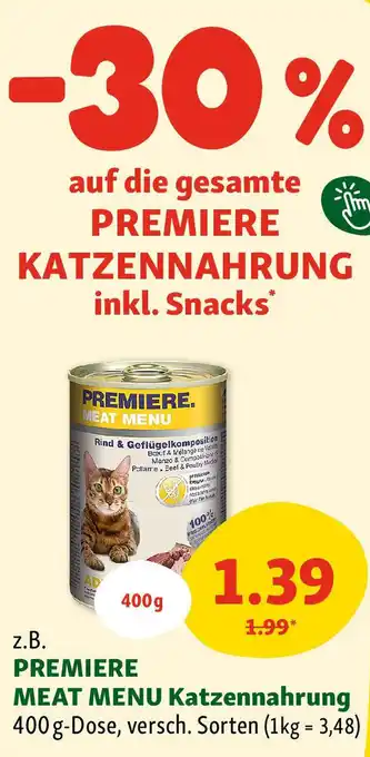 Fressnapf Premiere meat menu katzennahrung Angebot