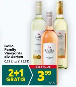 Billa Gallo Family Vineyards div. Sorten Angebot