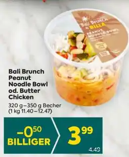 Billa Bali Brunch Peanut Noodle Bowl od. Butter Chicken Angebot
