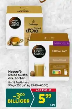 Billa Nescafé Dolce Gusto div. Sorten Angebot