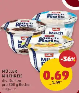 PENNY Müller milchreis Angebot