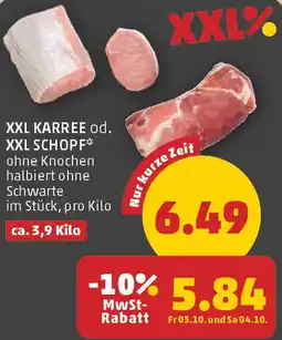 PENNY XXL KARREE od. XXL SCHOPF Angebot