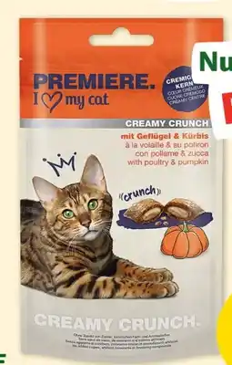 Fressnapf Premiere Tiernahrung Katzensnacks Creamy Crunch Angebot