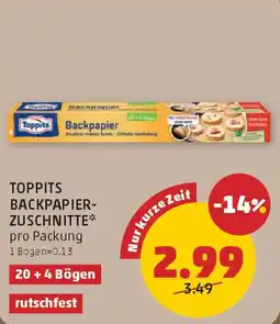 PENNY Toppits backpapier- zuschnitte Angebot