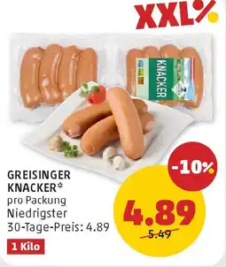 PENNY Greisinger knacker Angebot