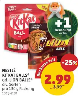 PENNY Nestlé kitkat balls od. lion balls Angebot