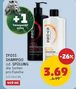 PENNY Syoss shampoo od. spülung Angebot