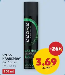 PENNY Syoss haarspray Angebot
