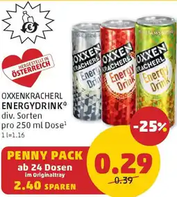PENNY Oxxenkracherl energydrink Angebot