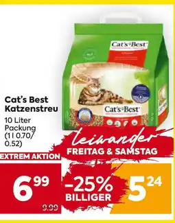 Billa Cat's Best Katzenstreu Angebot