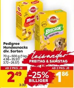 Billa Pedigree Hundesnacks Angebot