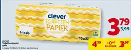 Billa clever Toilettenpapier gelb Angebot