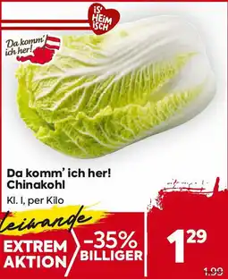Billa Da komm' ich her! Chinakohl Angebot