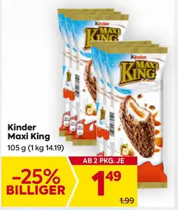 Billa Kinder Maxi King Angebot