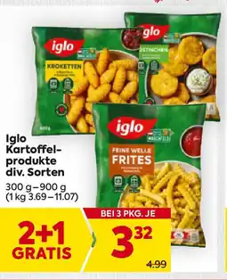 Billa Iglo Kartoffel- produkte Angebot