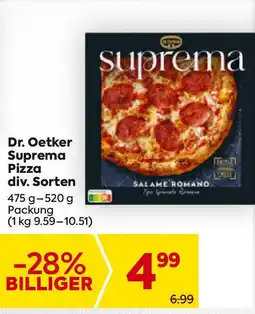 Billa Dr. Oetker Suprema Pizza Angebot