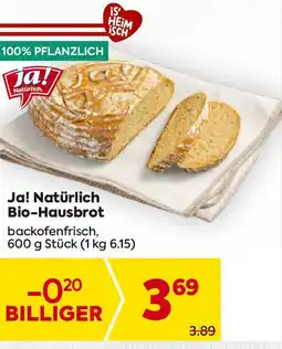 Billa Ja! Natürlich Bio-Hausbrot Angebot
