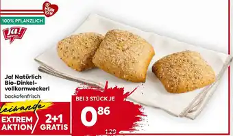 Billa Ja! Natürlich Bio-Dinkel- vollkornweckerl Angebot
