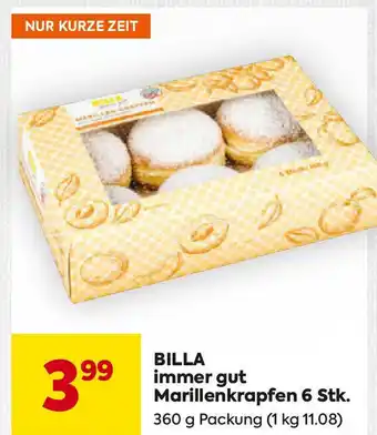 Billa BILLA immer gut Marillenkrapfen 6 Stk. Angebot
