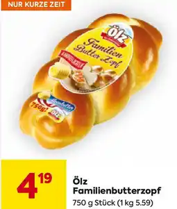 Billa Ölz Familienbutterzopf Angebot