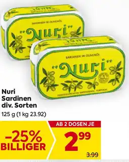 Billa Nuri Sardinen Angebot