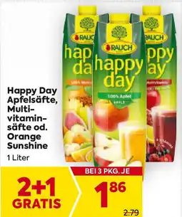 Billa Happy day apfelsäfte, multi- vitamin- säfte od. orange sunshine Angebot