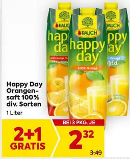 Billa Happy Day Orangen- saft 100% div. Sorten Angebot