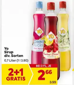 Billa Yo Sirup Angebot